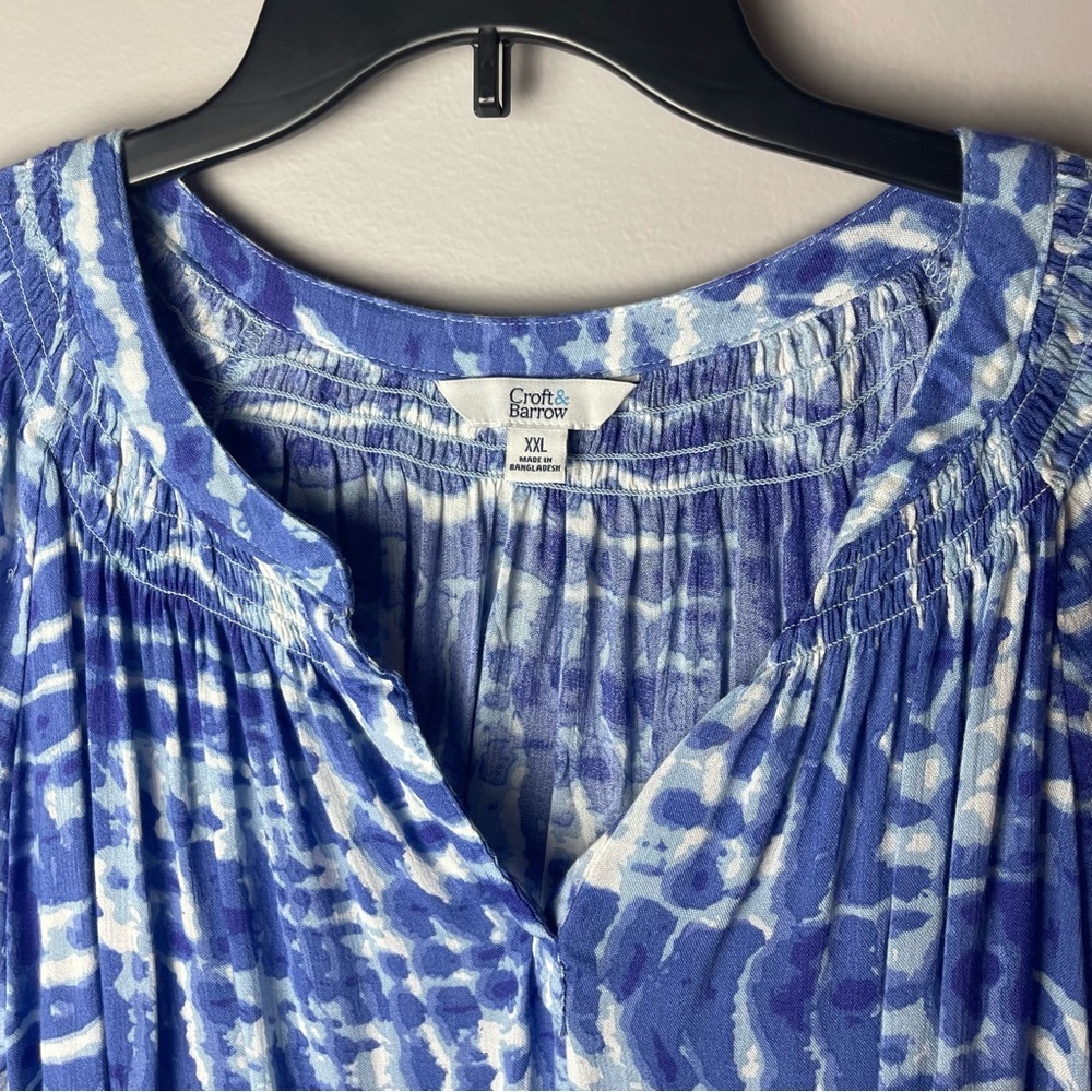 NWT Croft & Barrow Peasant Top XXL - Picture 4 of 12